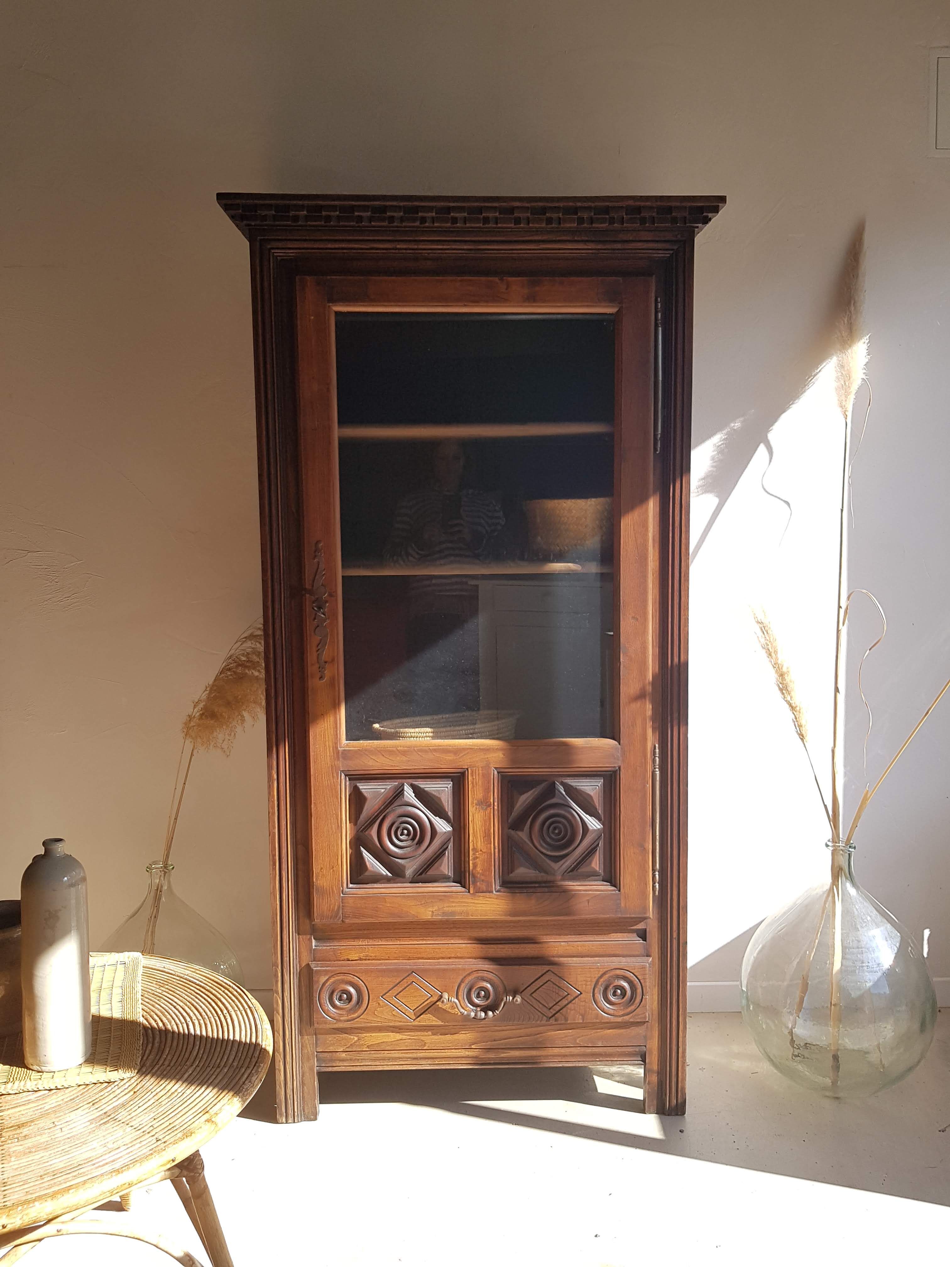 Vintage glass cabinet