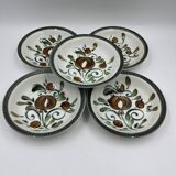 Set of 5 Boch Argenteuil soup plates
