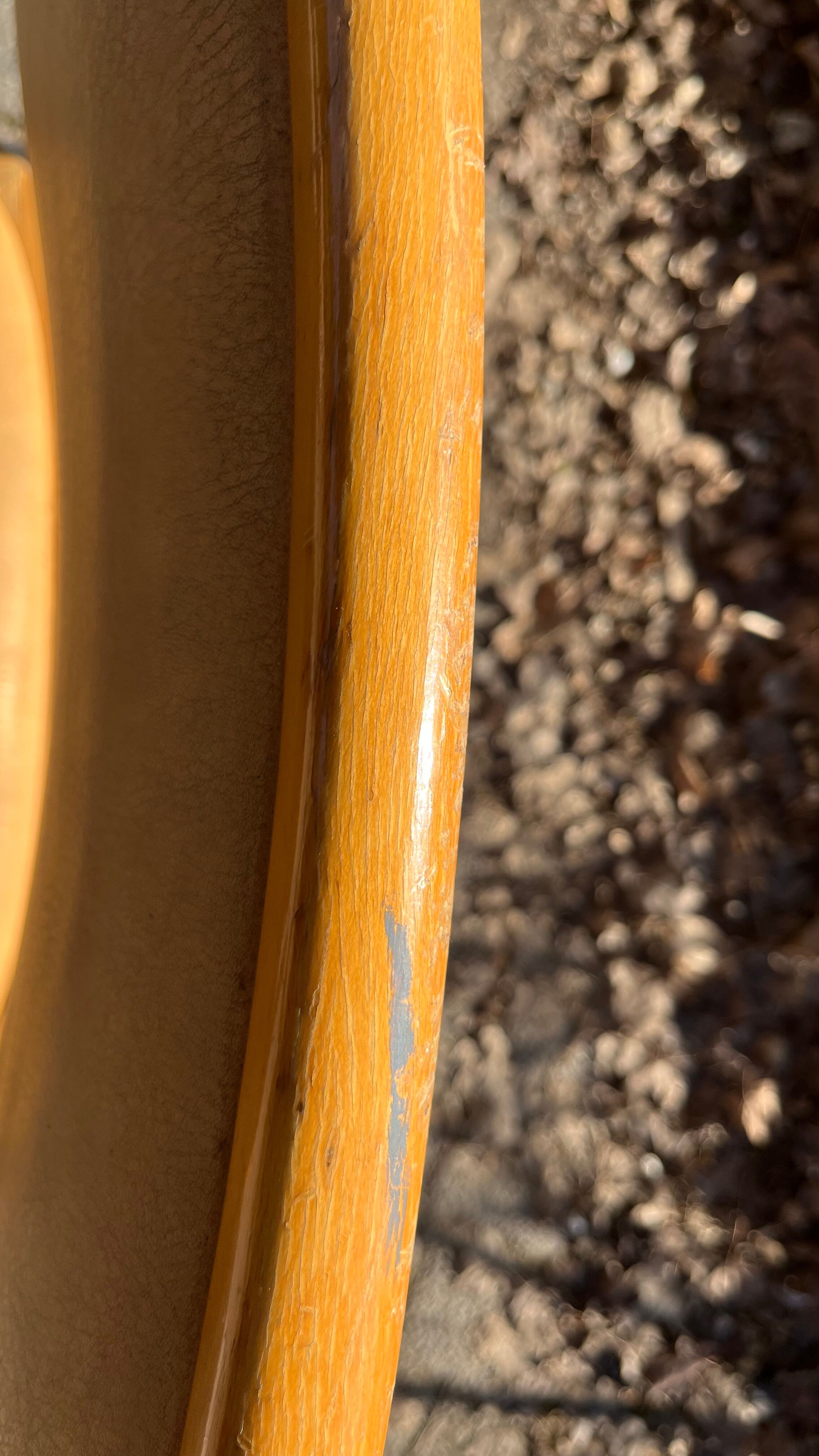 Pair vintage sled reception chairs