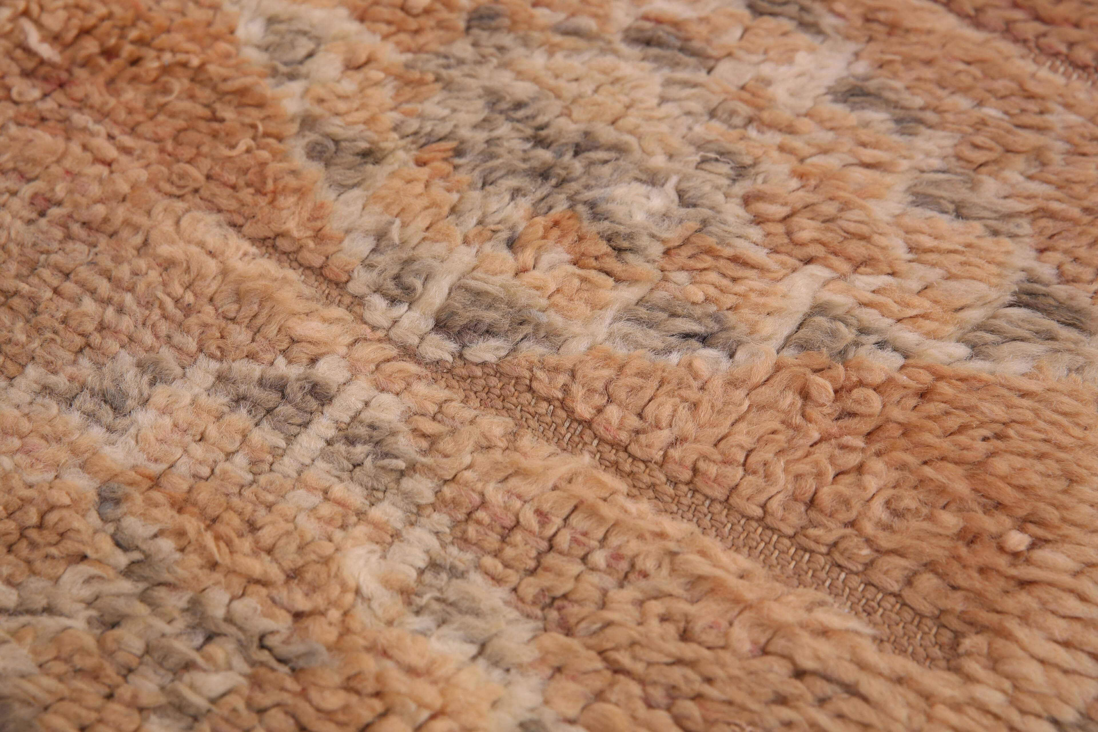 Peach Vintage Moroccan Rug 164 x 376 cm - Berber Wool Rug - Handmade Rug