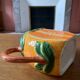 Pichet barbotine orange