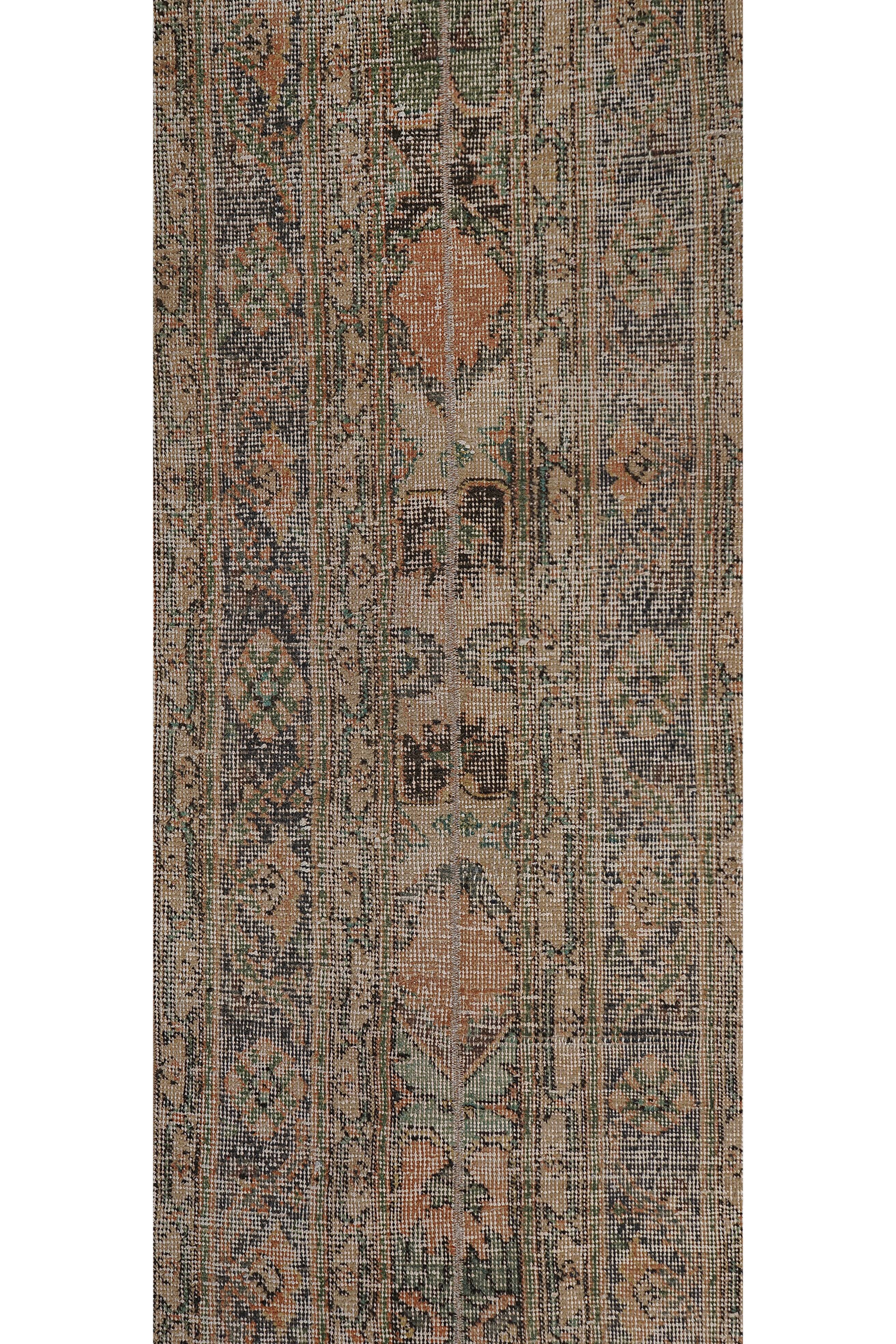 Vintage Turkish Oushak Rug Handwoven 59x674 cm