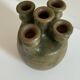 Vase with five necks in glazed stoneware