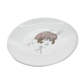 Decorative plate portrait of Chauvigny woman