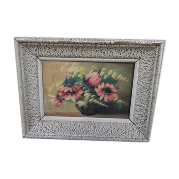 Huile sur toile fleurs
