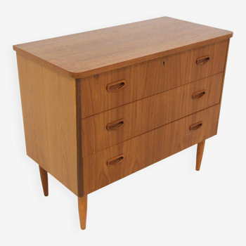 Scandinavian teak chest of drawers, Sweden, 1960