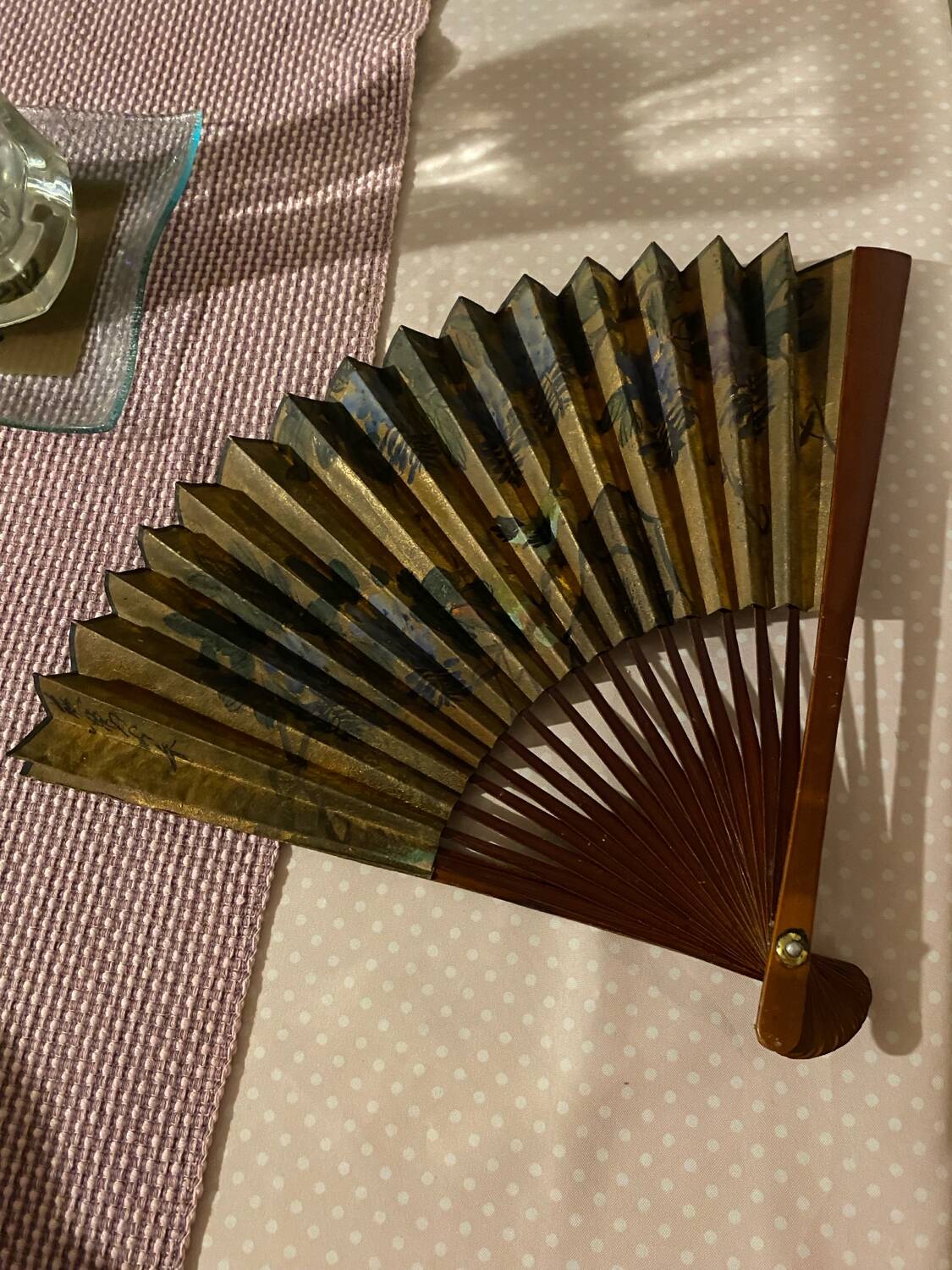 Éventail japonais vintage