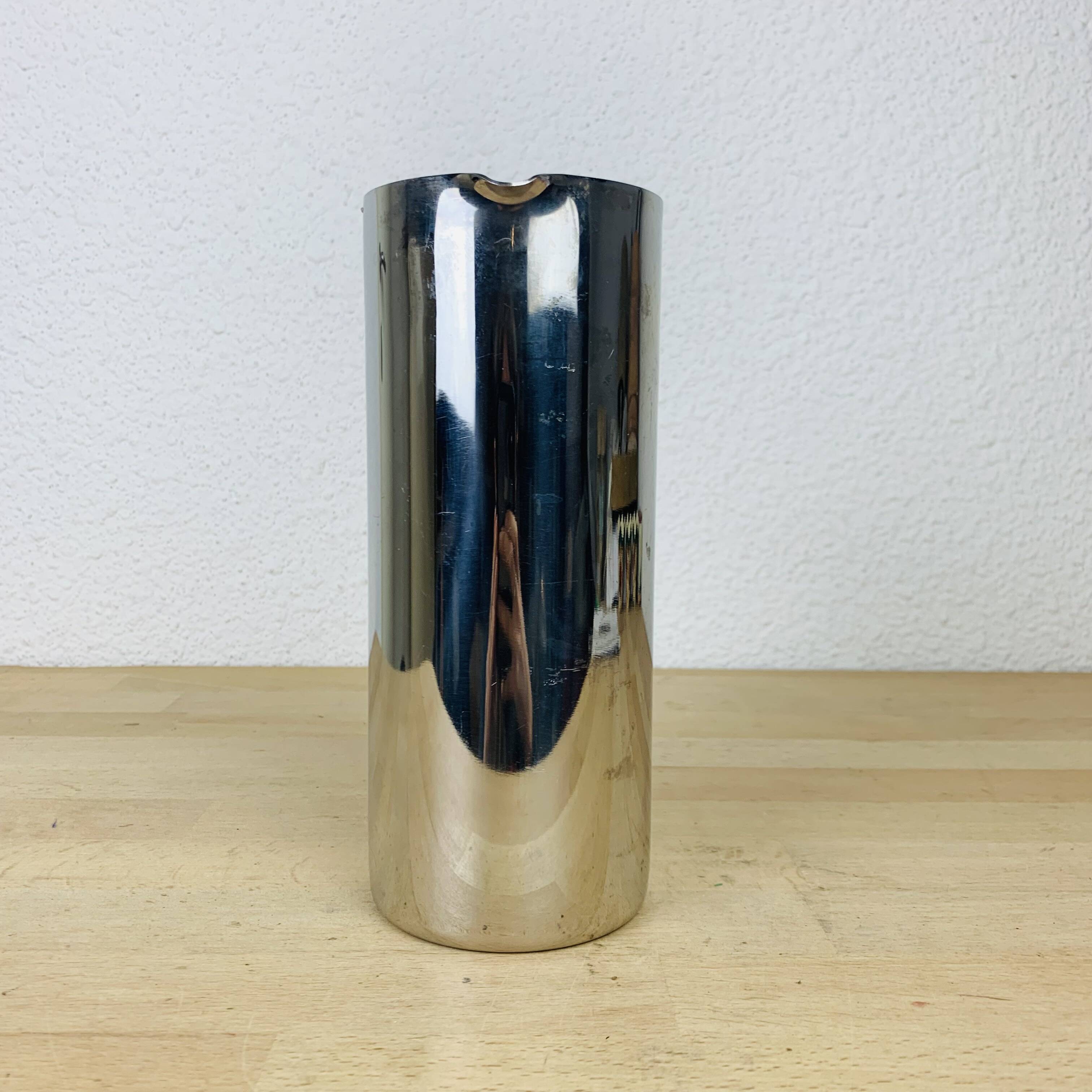 Scandinavian pitcher by Guy Degrenne stainless steel and wood