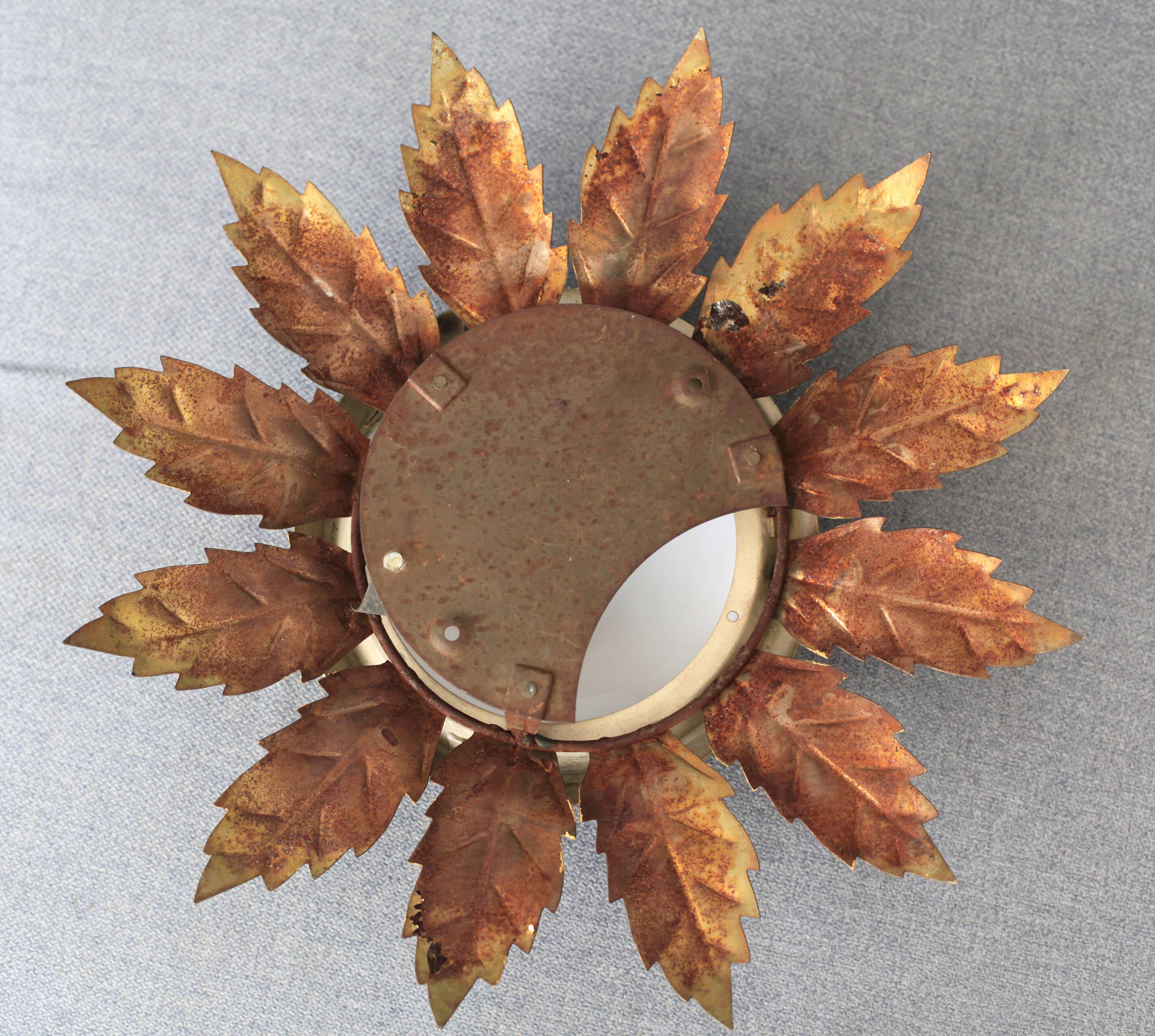 Gold wall lamp 30cm x 30cm