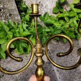 Pair of gilded bronze candlesticks