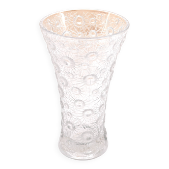 Imposant vase Tchèque en verre de Jiri Repasek, années 70