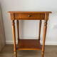 Small accent table in solid wood with a drawer.