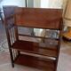 Foldable wooden shelf