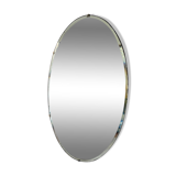 Oval beveled mirror