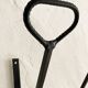 Wall-mounted coat rack with 12 hooks in handcrafted wrought iron