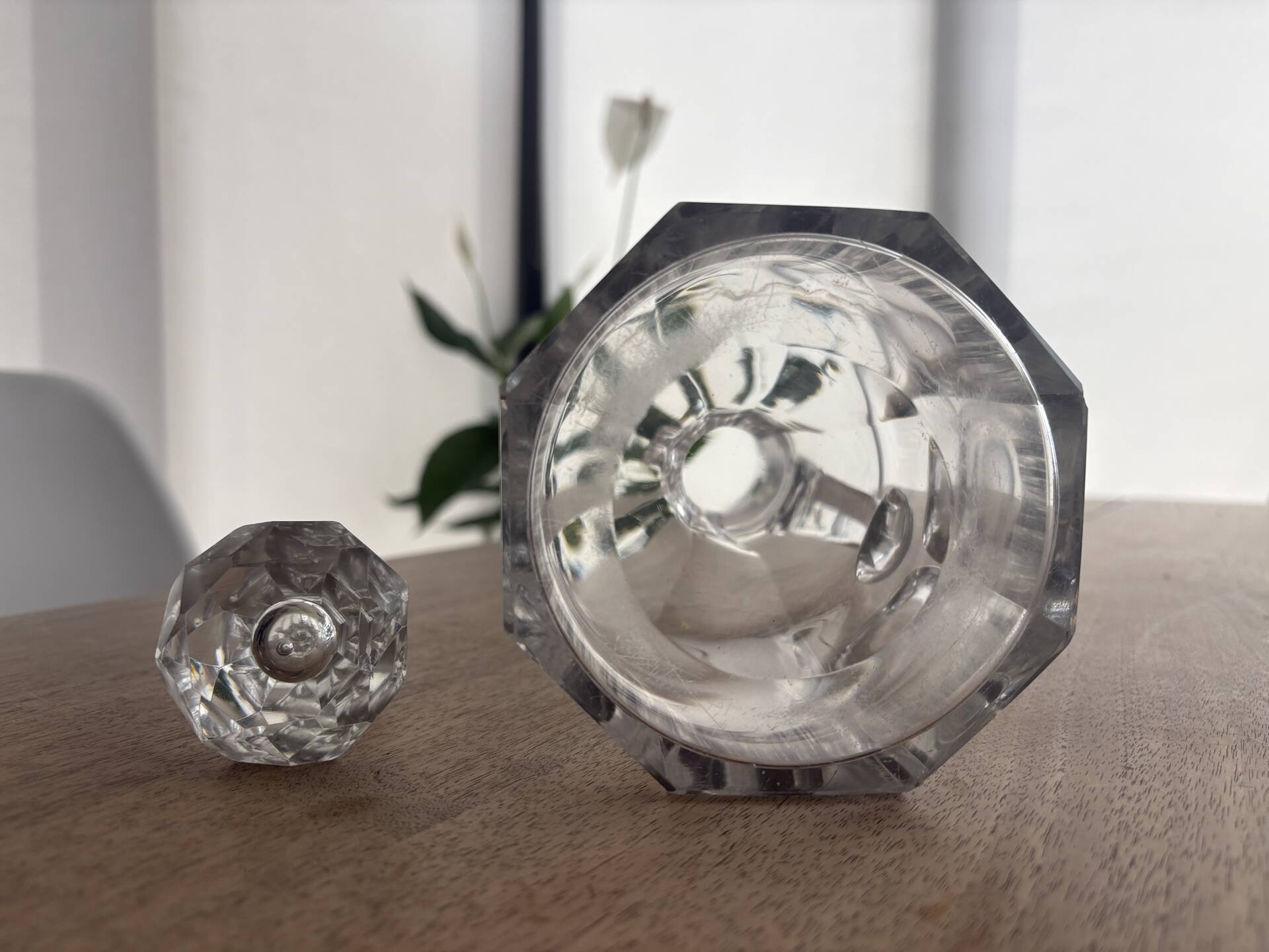 Antique Baccarat crystal whisky decanter, Malmaison - Circa 1900