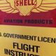 Enamelled plate Shell Aviation products