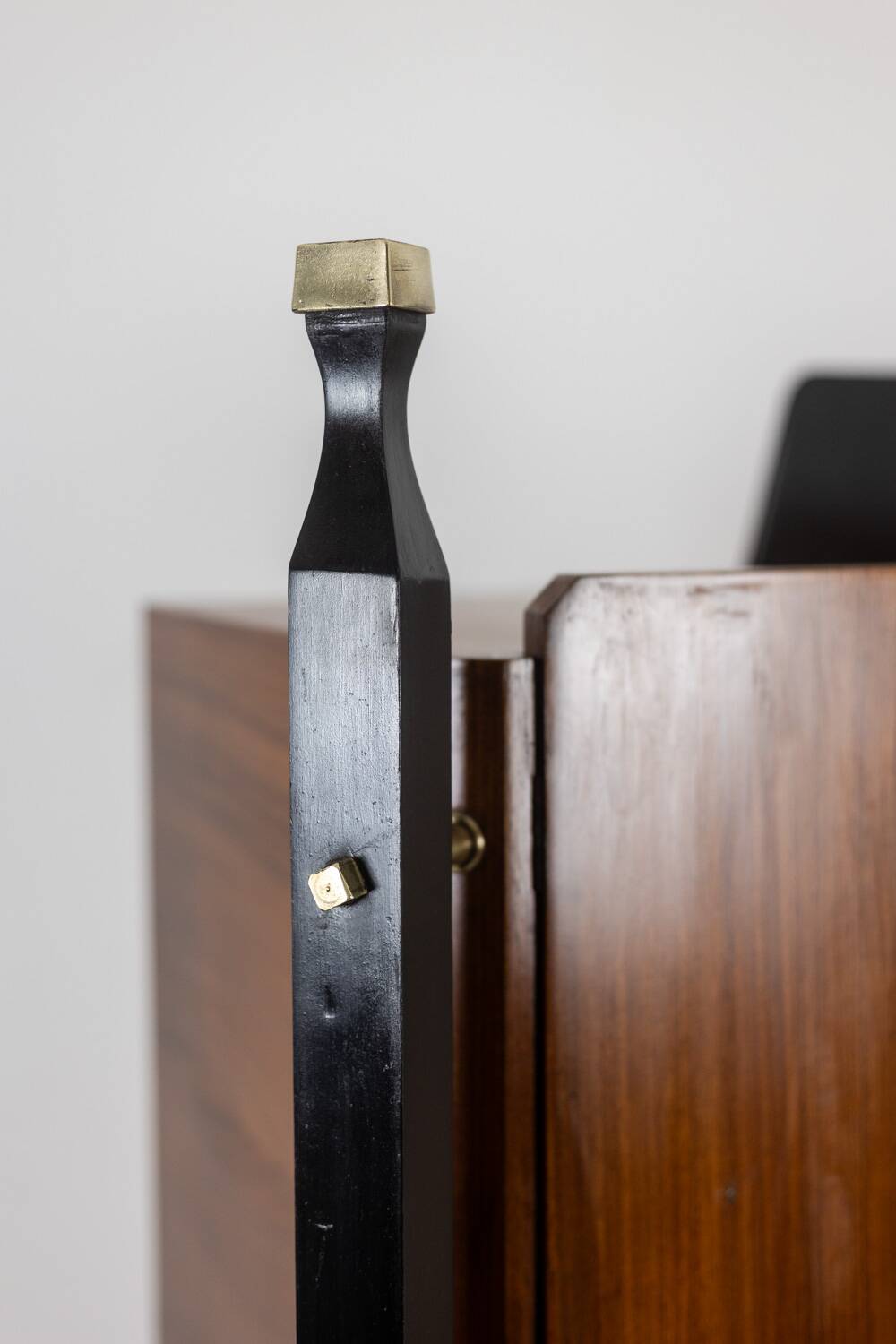Pair of Italian cabinets in teak veneer. 1960s.