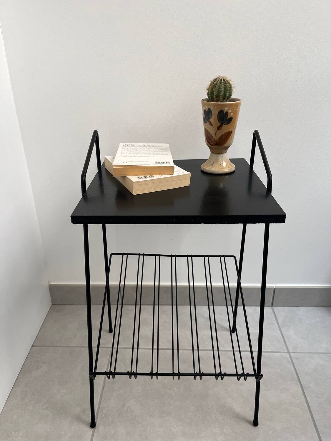 Side table / magazine rack from the 1960s