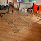 chrome coffee table
