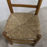 Pair of rustic chairs in solid ash