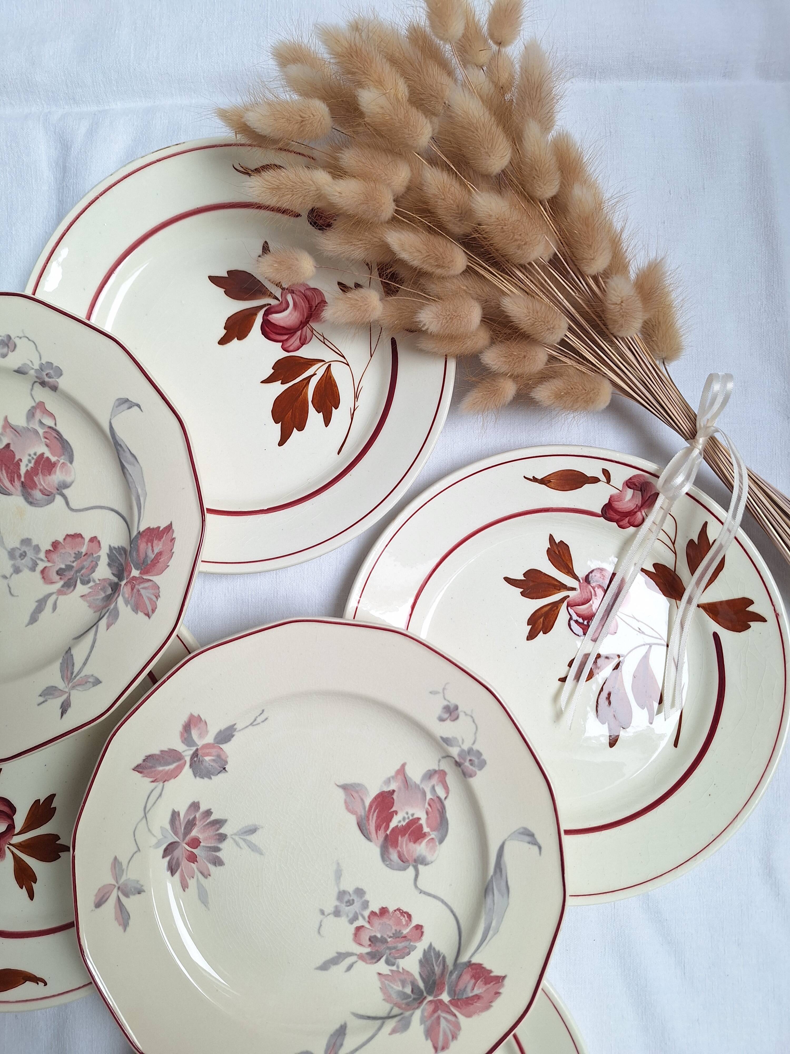 Vintage dessert plates