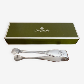 Christofle sugar tongs - Marly model - Silver metal - In box