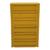 Yellow cabinet model “4964” by Olaf Von Bohr for Kartell, 1970