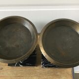 Pair of empty pocket or candle holder 40s art deco
