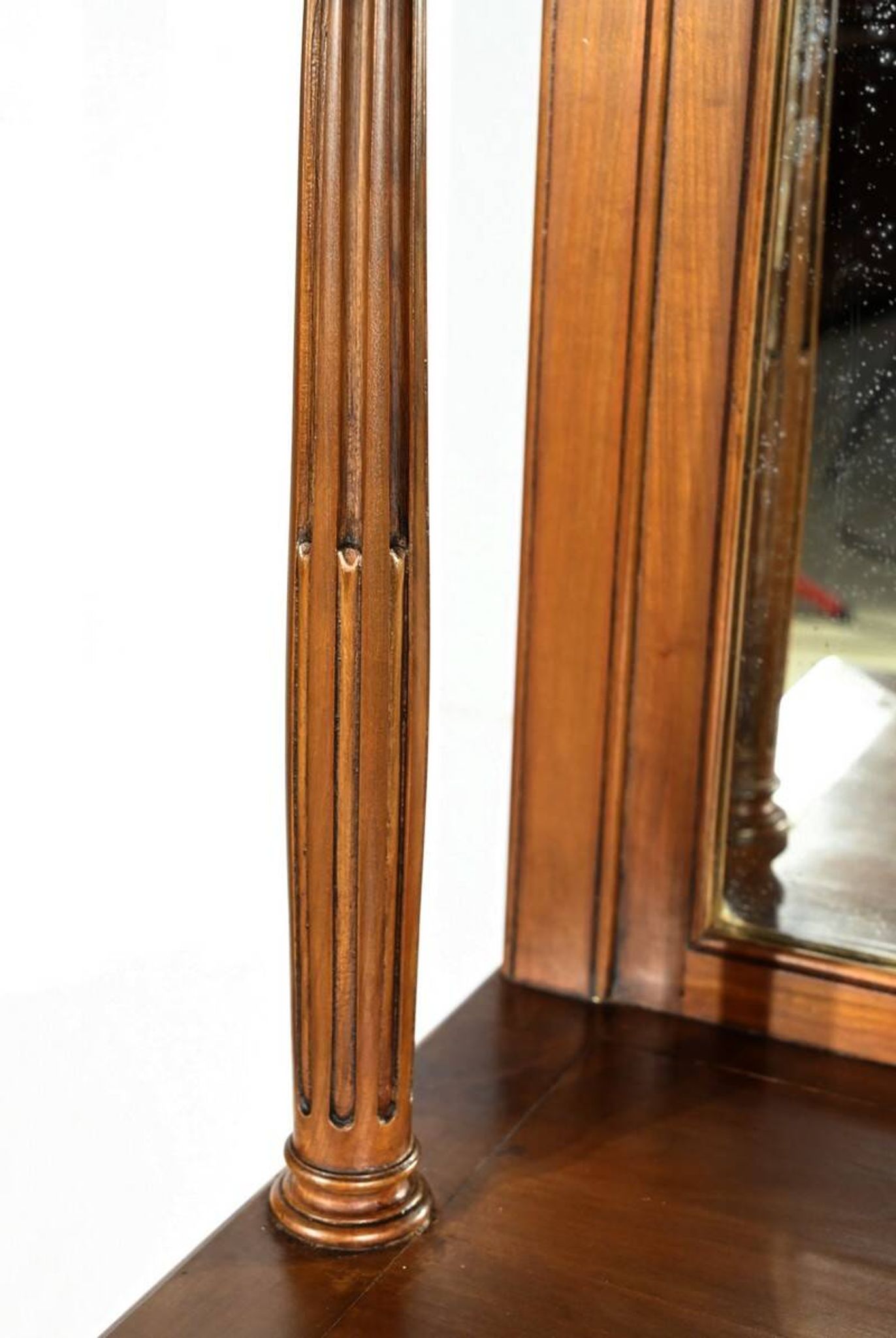 Table console en merisier, style Louis XVI, fin XIXème