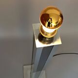 Black and chrome Skycraper floor lamp 1970.