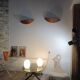 Duo of Egg lamps from Murano 1970s