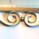 Golden mirror "Hollywood Regency" 50s Vintage (78 x 63.5)
