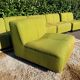 Set of 6 modular vintage Space Age armchairs - Green & Orange