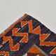 3x12 Kilim Red & Purple  Runner Rug, 102x355Cm