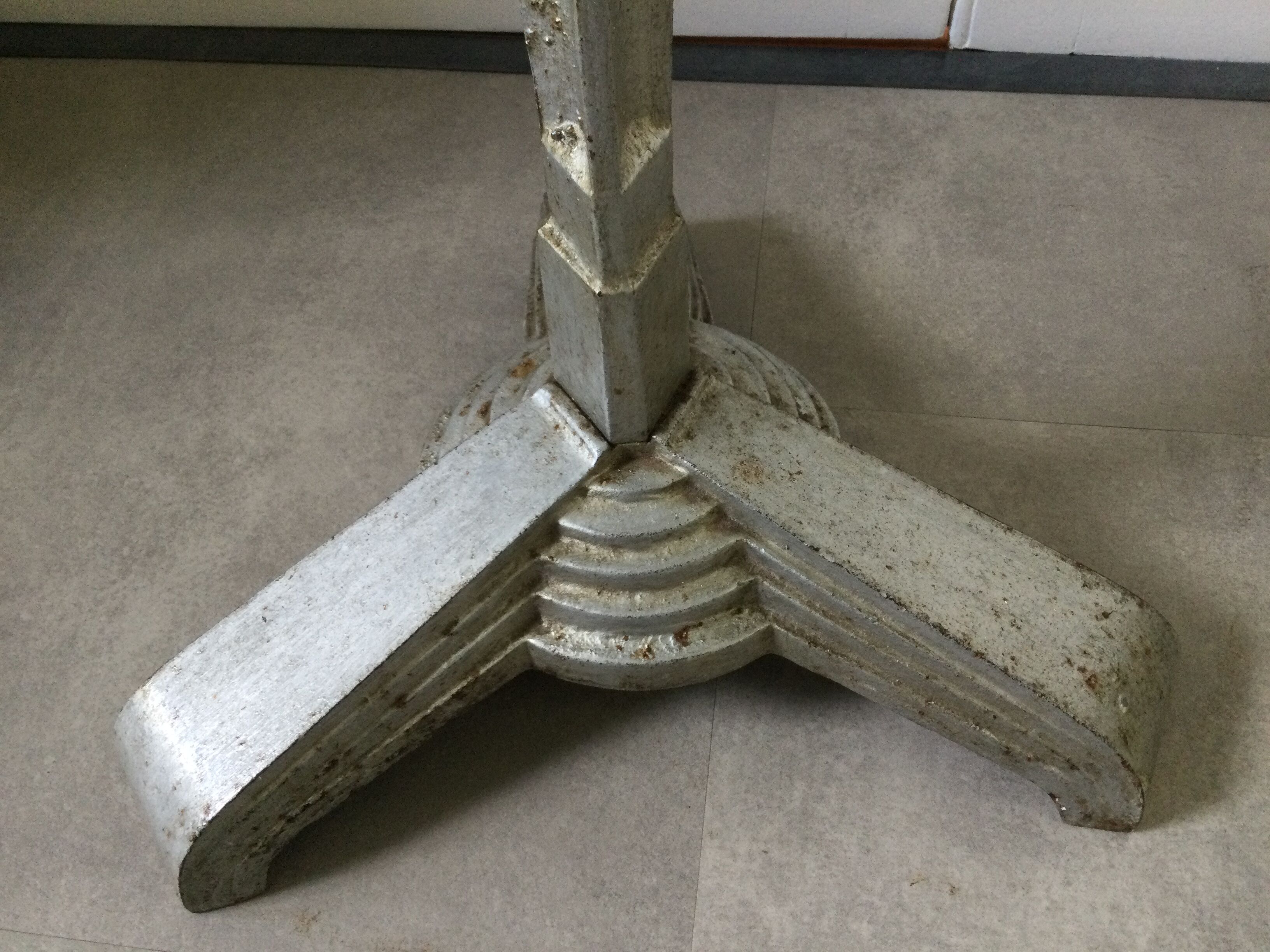 Art deco bistro table bakelite cast iron