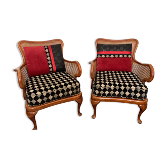 Pair of armchairs chippendale 40s