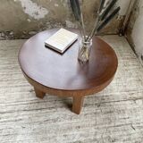 Circular brutalist table from the 1950s