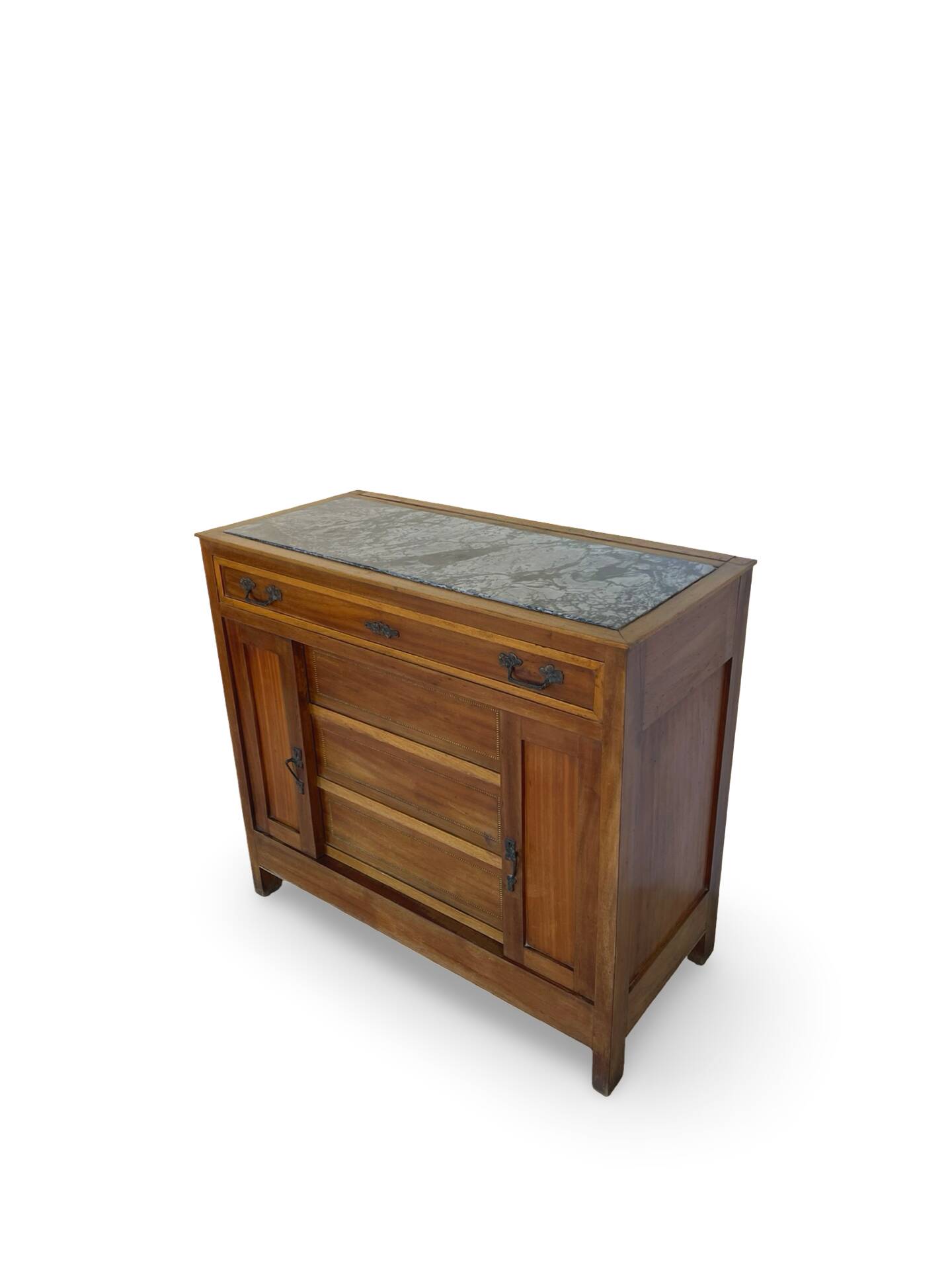 Commode de style Art Déco en bois de cerisier et noyer.