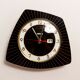Asymmetrical wall clock 1960 Bayard formica