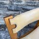 Elm and leather chairs