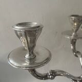 Vintage Orbisa 5-branch chandelier in silver-plated metal, Alpaca base.