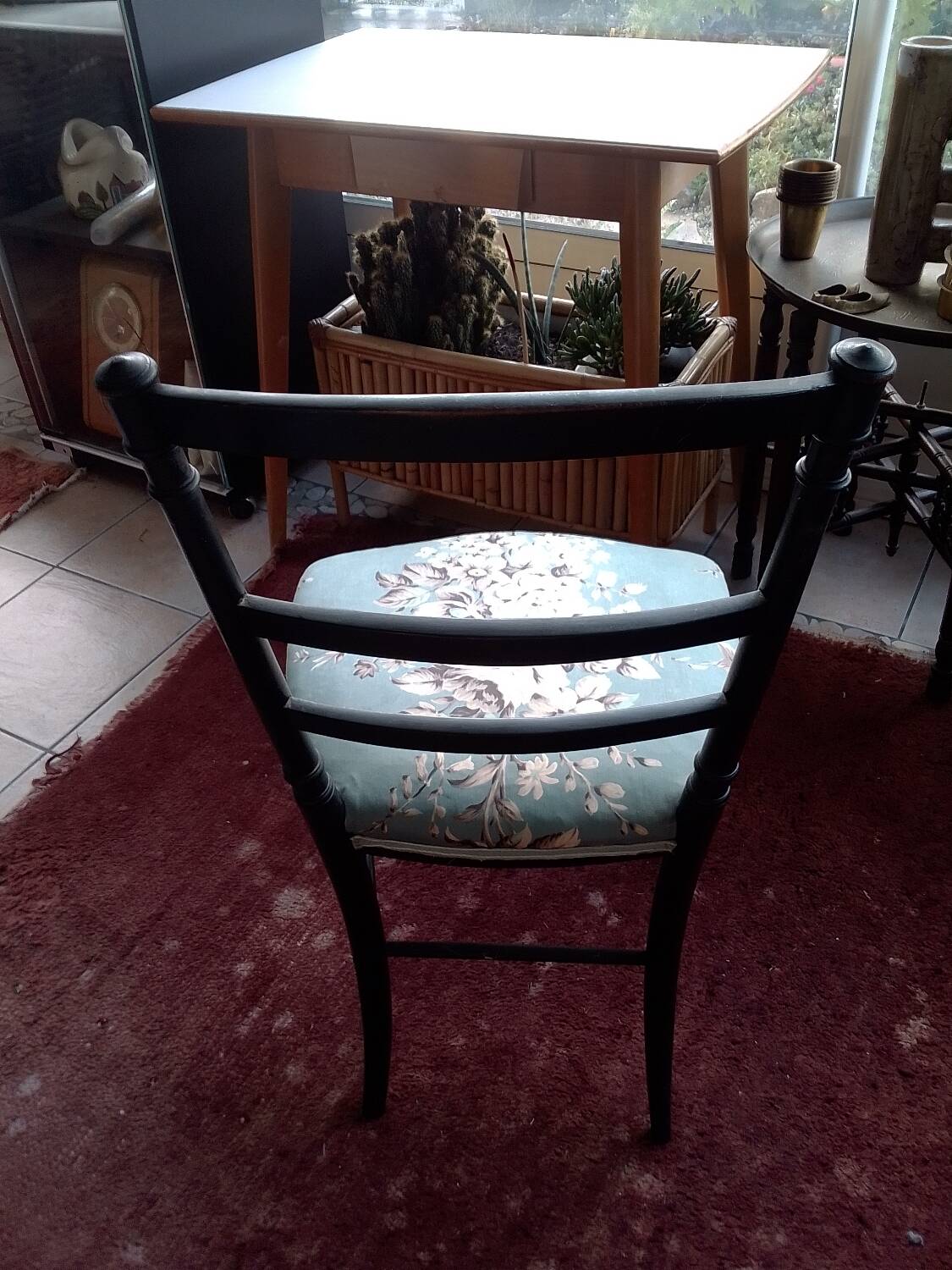 Napoleon III chair in blackened wood