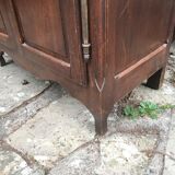 Old semi-glazed wardrobe