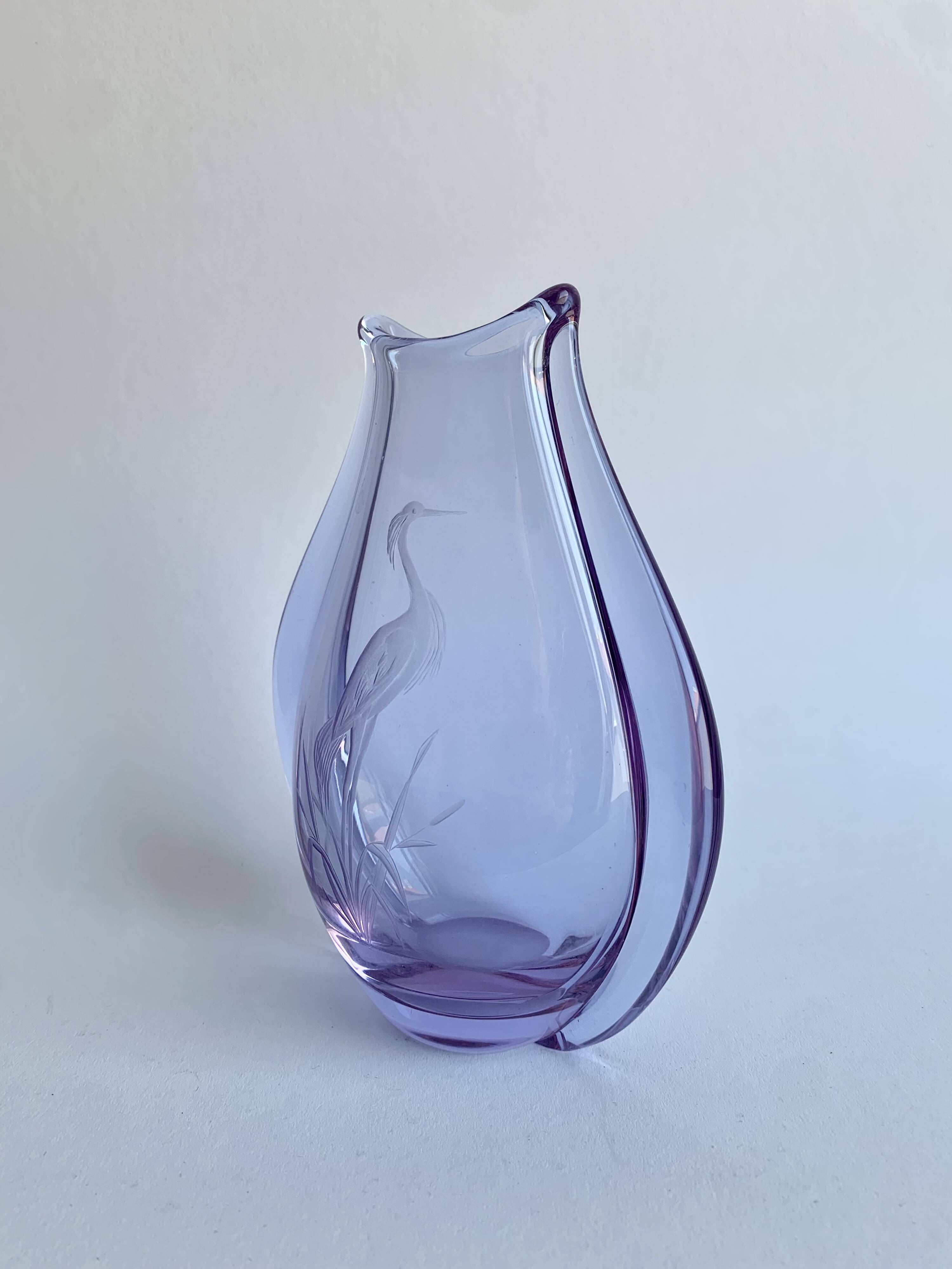 Vase by M. Klinger for Bohemian Glass, Czechoslova