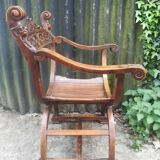 Dagobert walnut armchair