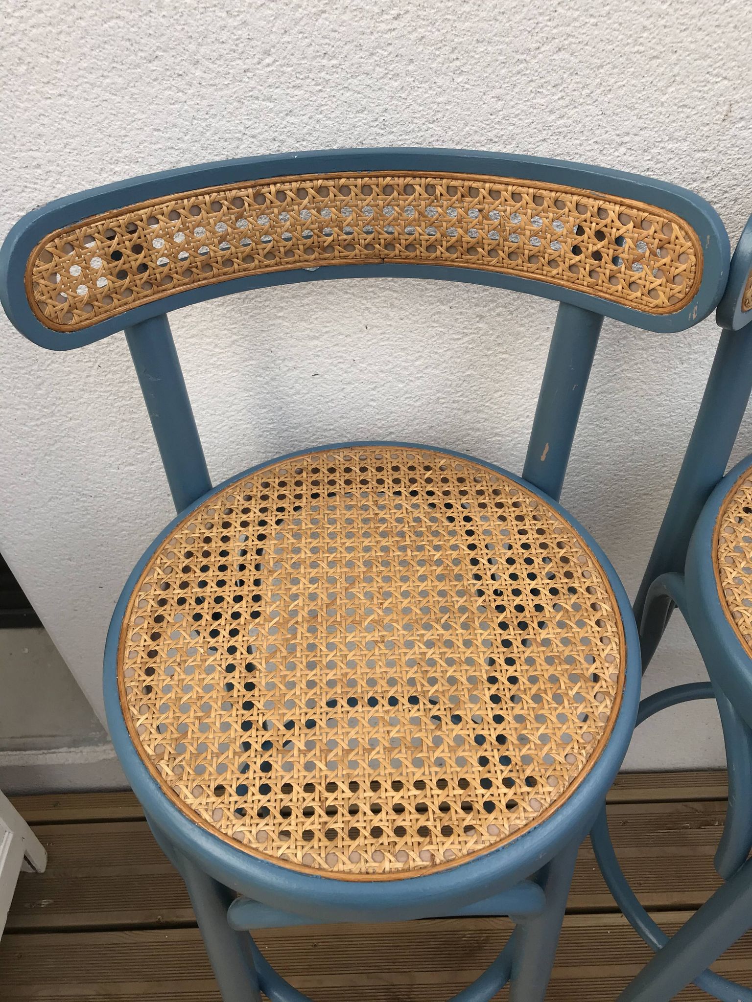 Pair of canne stools