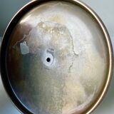 Scandinavian ART DECO candle holder in Bronze with verdigris patina