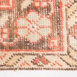 5x8 Red Geometric Tribal Turkish Vintage Rug, 141x240Cm