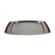 Plat scandinave inox et teck